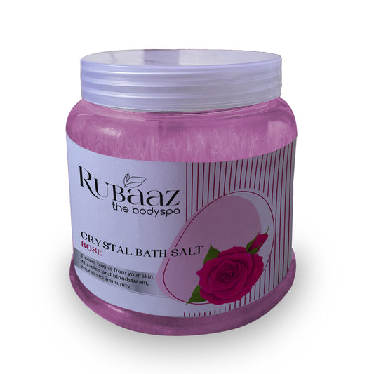 Rubaaz Crystal Bath Salt Rose 1kg
