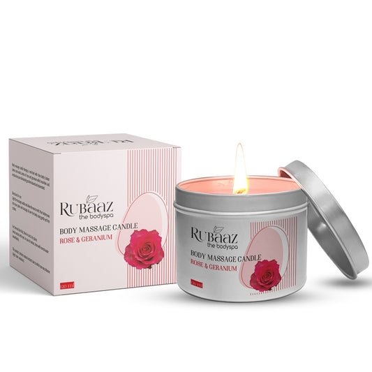 RUBAAZ Body Massage Candle Rose