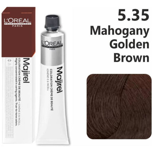 Loreal Professional Majirel Hair Color 60G 5.35 Mahogany Golden Light Brown