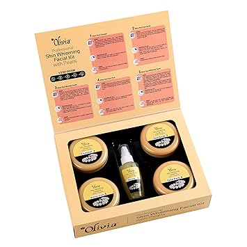 Olivia Professional Skin Whitening Pearl Facial Kit 400g Contains Cleanser