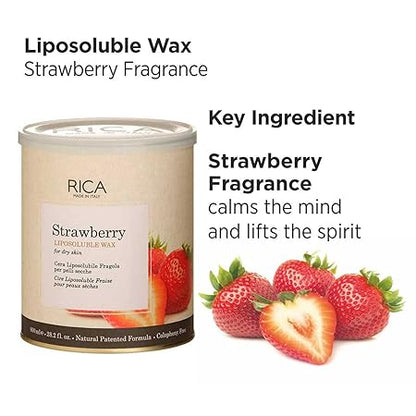 RICA Strawberry Liposoluble Soft Wax  (800ml)