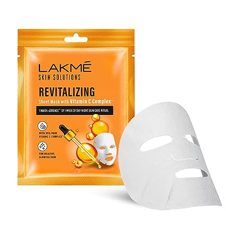 LAKMÉ Skin Solutions Sheet Mask Revitalizing with Vitamin C 25ml