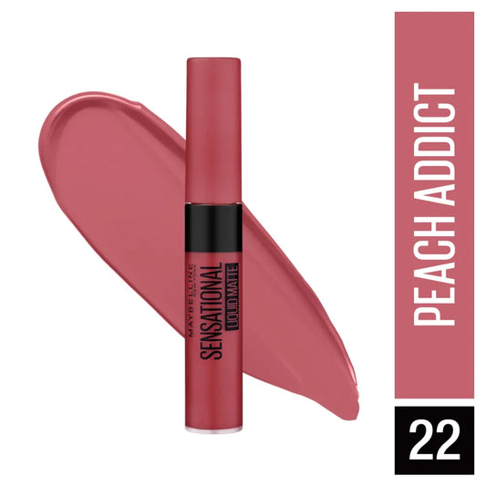 Maybelline Sensational Liquid Matte Lipstick - Peach Addict 22