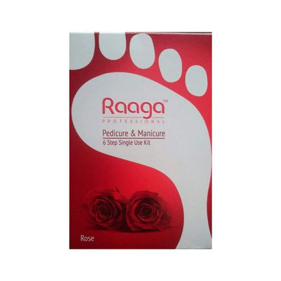 Raaga Professional Rose Pedicure & Manicure 6 Step Single Use Kit (63gm)