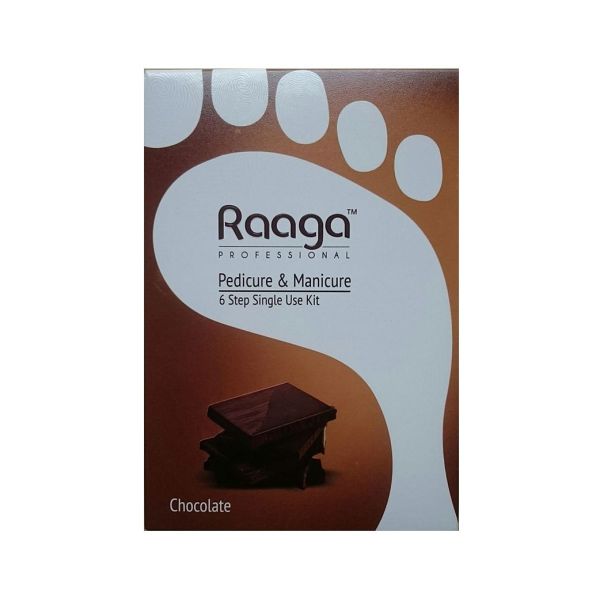 Raaga Professional Chocolate Pedicure and Manicure 6 Step Single Use Kit (63gm)