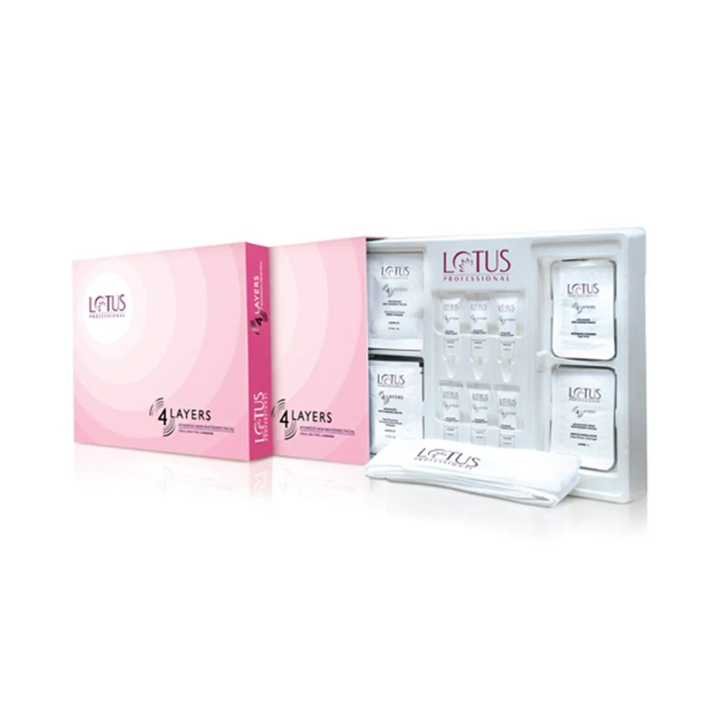 Lotus Professional 4-Layer Advanced Skin Whitening Facial Kit