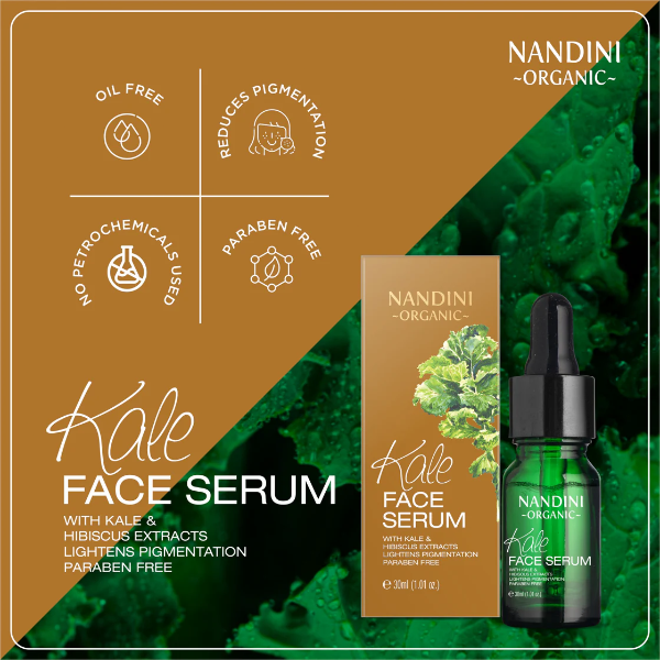 Nandini Organic Kale Face Serum, Lightens Pigmentation