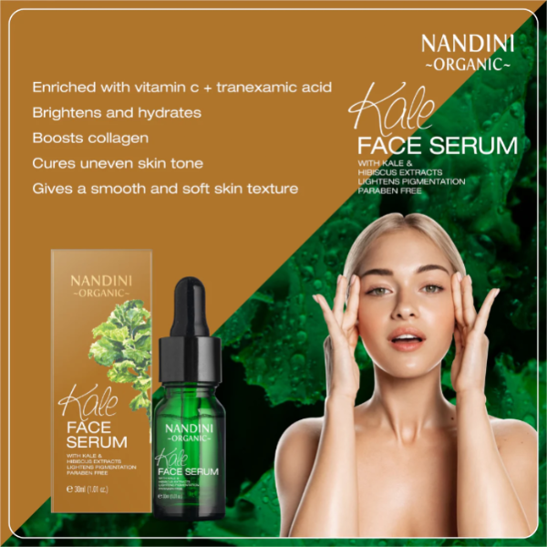 Nandini Organic Kale Face Serum, Lightens Pigmentation