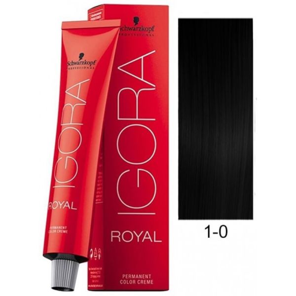 Schwarzkopf Professional Igora Royal Permanent Color Creme (1-0 Black)