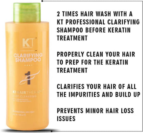 KEHAIRTHERAPY KT Professional Clarifying Shampoo | Deep Cleansing Formula (120 ml)