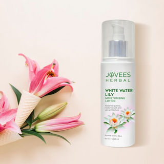 Jovees White Water Lily Moisturizing Lotion - Lightweight & Non-Sticky