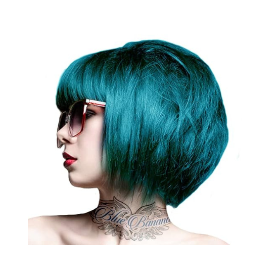 Crazy Color Semi Permanent Hair Colour (Peacock Blue 45) 100 ml