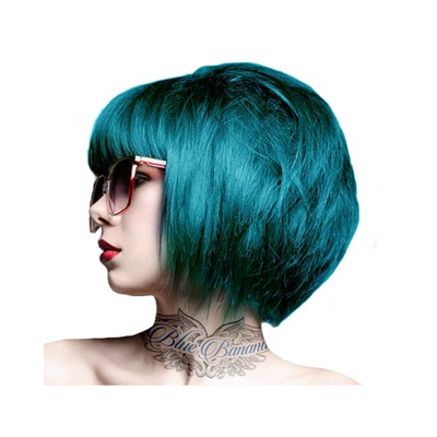 Crazy Color Semi Permanent Hair Colour (Peacock Blue 45) 100 ml