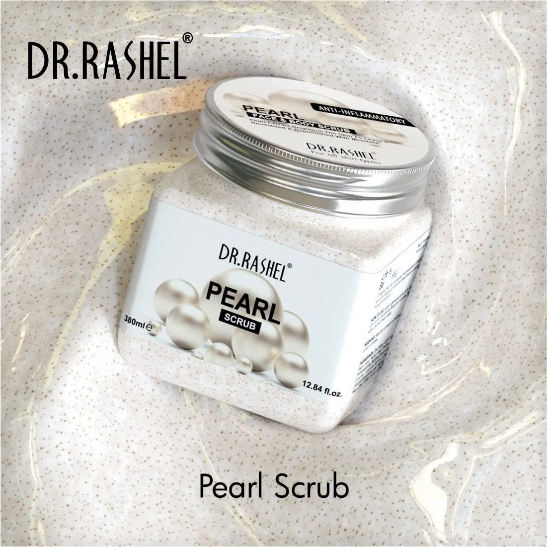 DR.RASHEL Pearl Scrub for Face & Body - 380ml