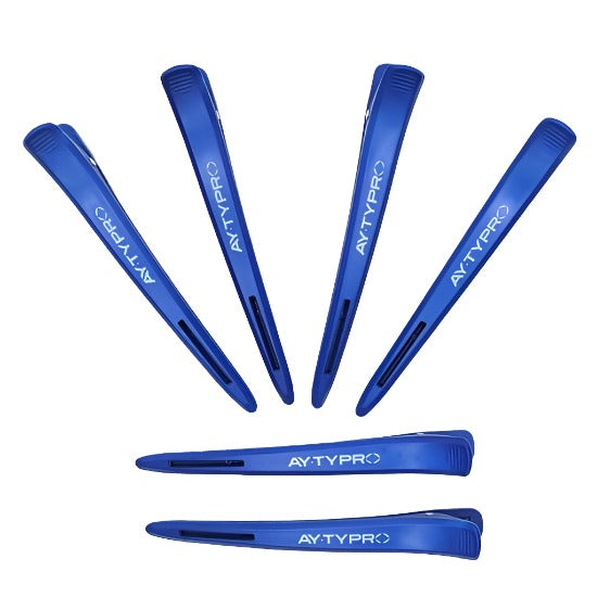 Ay.ty Pro Section Clip Blue & Black (Pack Of 6)