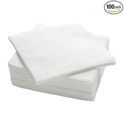 Ultra Soft Non-Woven Disposable Face Cleaning Cloth – Pack of 100 | Beauty Towel, Dry Wipe, Multipurpose Tissue Napkin