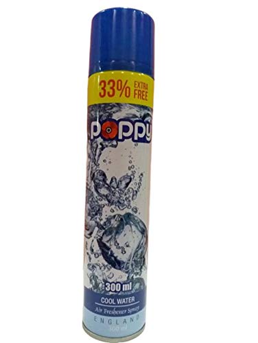 Poppy Cool Water Premium Air Freshener 300ML (33% Extra)