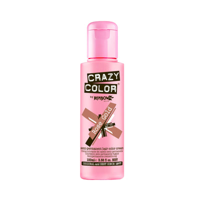 Crazy Color Semi Permanent Hair Colour (Rose Gold-73) 100 ml