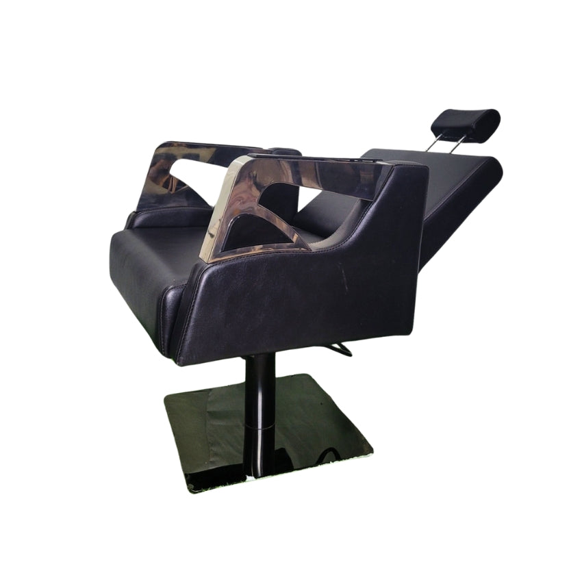 Casa Reclining Cutting Chair - Black (Model CS1008)