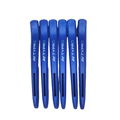 Ay.ty Pro Section Clip Blue & Black (Pack Of 6)