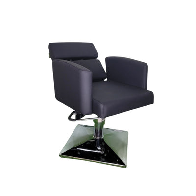 Casa Half-Back Reclining Cutting Chair - Black (Model CS1002)