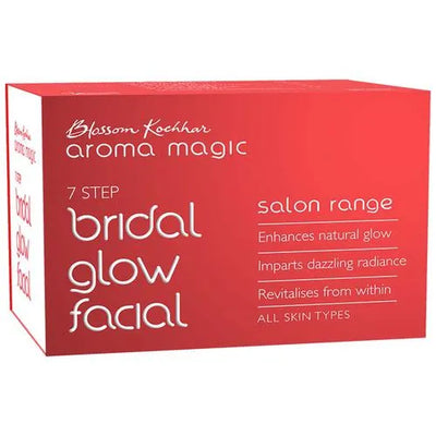 Aroma Magic Salon Range Bridal Glow Facial Kit - 7 Step, All Skin Types, 100% Natural, 190 g