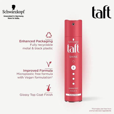 Schwarzkopf Taft Shine Hairspray Ultra Strong Hold 4 - 250ML