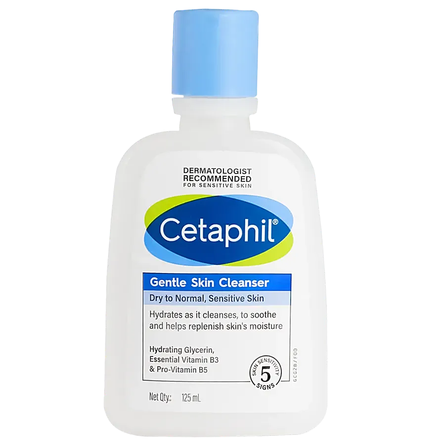 Cetaphil Gentle Skin Cleanser - For Face & Body, Dry & Sensitive Skin, 125 ml