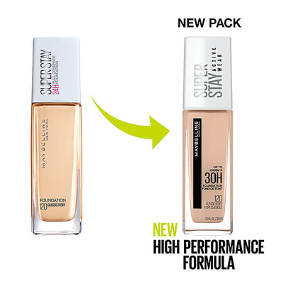 Maybelline New York Super Stay Full Coverage Liquid Foundation (Classic Ivory, Natural Beige, Sun Beige)