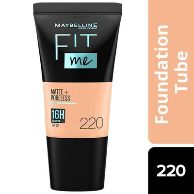 Maybelline New York Fit Me Matte + Poreless Liquid Foundation (220 Natural Beige, 128 Warm Nude)