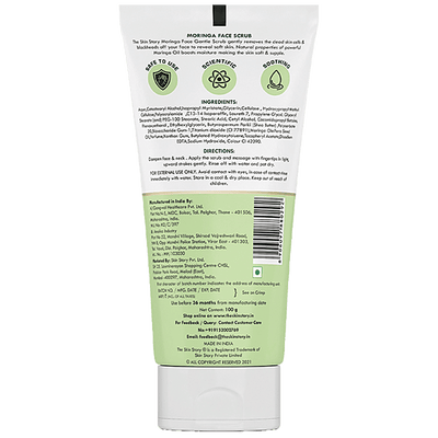 The Skin Story Moringa Face Gentle Scrub – Deep Cleansing Exfoliator, 100g