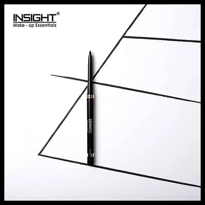 INSIGHT Cosmetics Intense Kohl Kajal - With Sharpener, 4X Black, Waterproof, Long-Lasting, 0.35 g