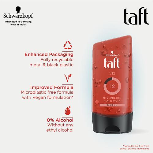 Schwarzkopf Taft V12 Styling Gel Fast Drying, 150 ml