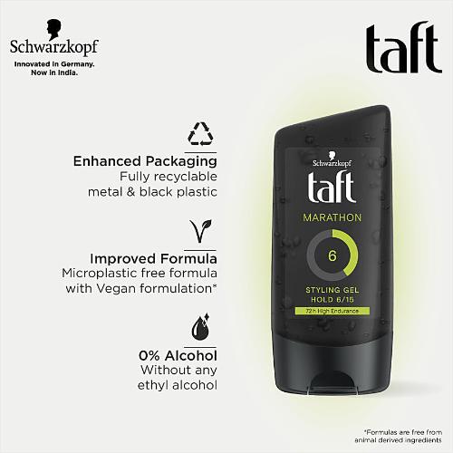 Schwarzkopf Taft Looks Marathon Power Gel - Long Lasting Hold 6 (150ml)