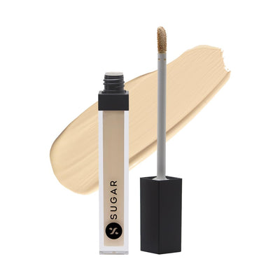 SUGAR Cosmetics Waterproof Matte Full Coverage Concealer - 07 Vanilla(Latte Fair Concealer With Golden Undertone, Lasts Up To 8 Hrs