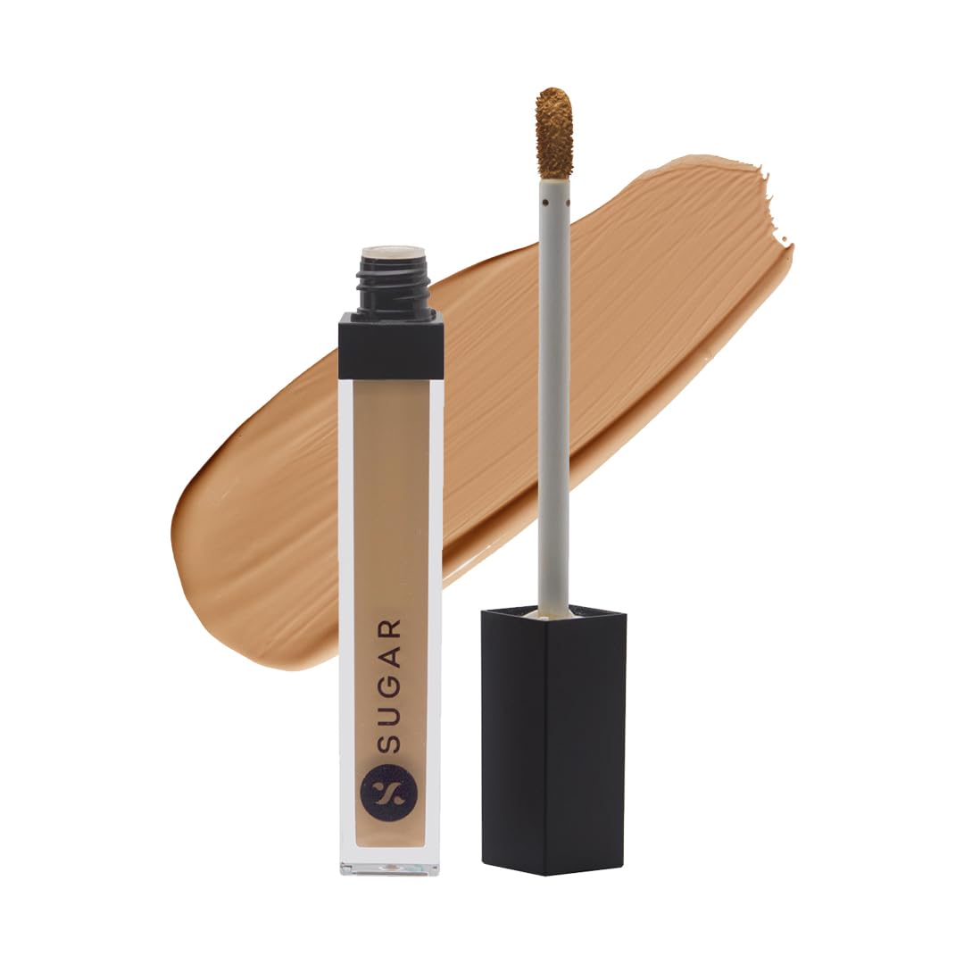 SUGAR Cosmetics - Magic Wand-Waterproof Matte Full Coverage Concealer For Normal Skin-45 Con Panna(Medium Beige Full Coverage Concealer With Golden Undertone)-Long Lasting,Lasts Up To 8Hrs