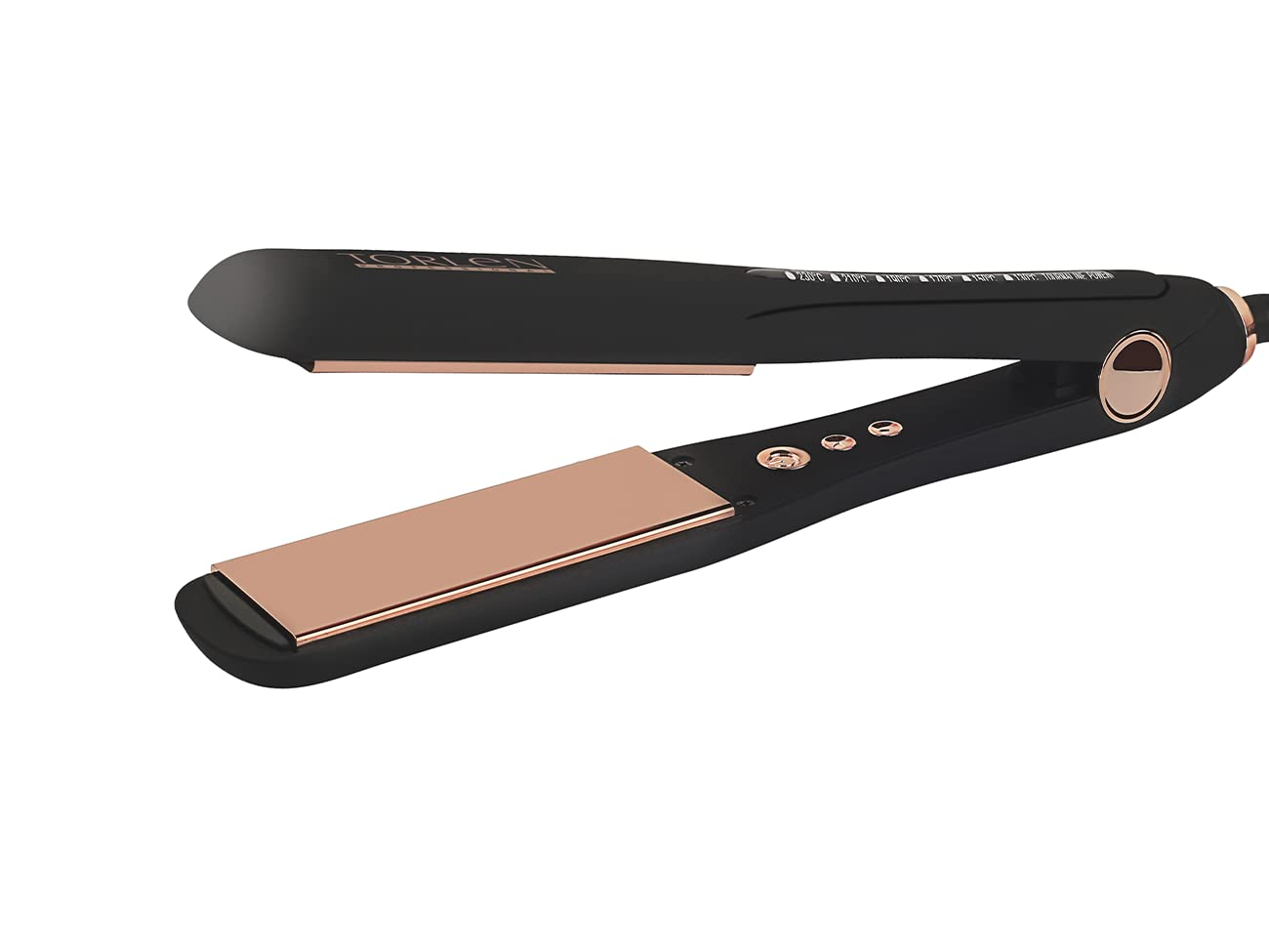 TORLEN Professional TOR 048 Hair Straightener with Copper Titanium Plates | Ultra quick Heat-Up & Adjustable Temperature 130 to 230 C | For Keratin & Rebonding