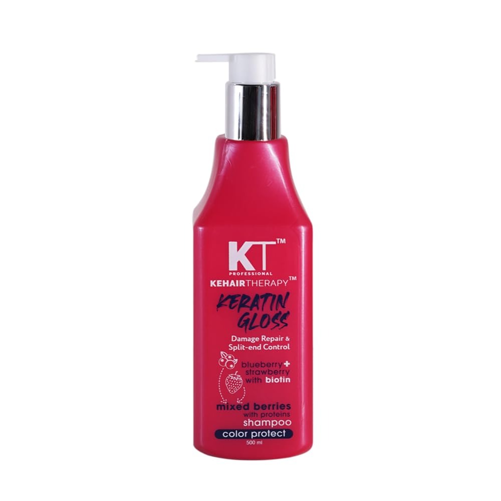 KT Professional Keratin Gloss Damage Repair & Split End Control Shampoo 1L