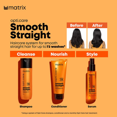 Matrix Opti.Care Professional Shampoo for Frizzy Hair with Shea Butter, Upto 4 Days Frizz Control