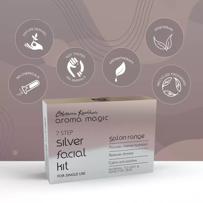 Aroma Magic Silver Facial Kit - Single Use (7 x 6.43g)