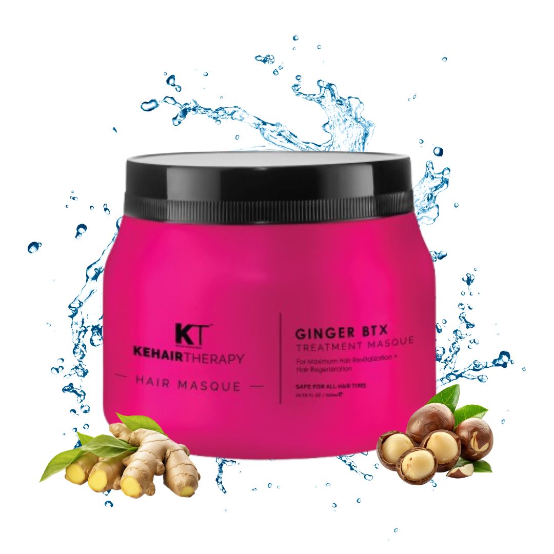 KT Professional Ginger BTX Masque - 500ml | Volume Boost, Frizz Control & Thicker Hair