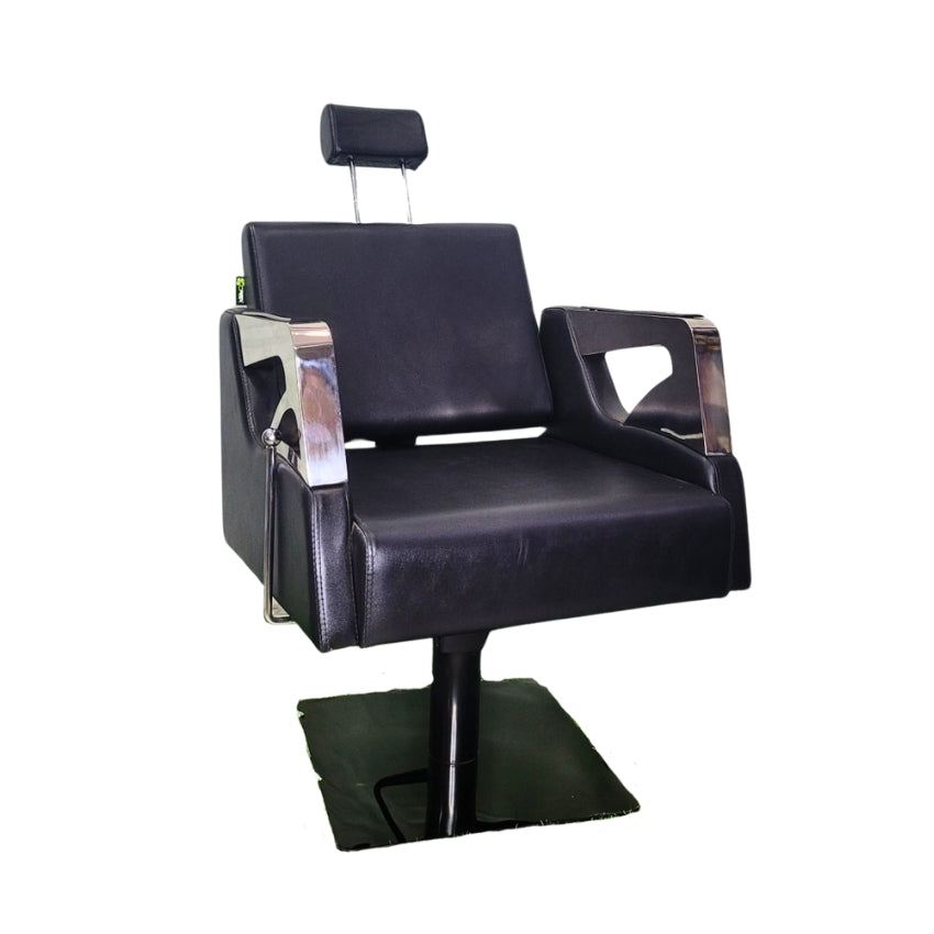 Casa Reclining Cutting Chair - Black (Model CS1008)