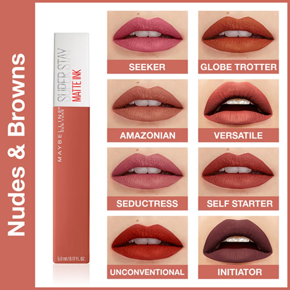 Maybelline Super Stay Matte Ink Liquid Lipstick - Top Shades (25-70-118)