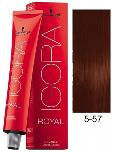 Schwarzkopf Professional Igora Royal Permanent Color Creme (5-57 Light Brown Gold Copper)