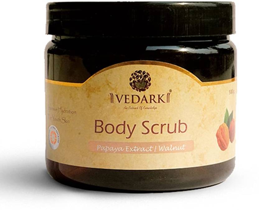 VEDARK Body Scrub - PAPAYA EXTRACT / WALNUT, 500 ml