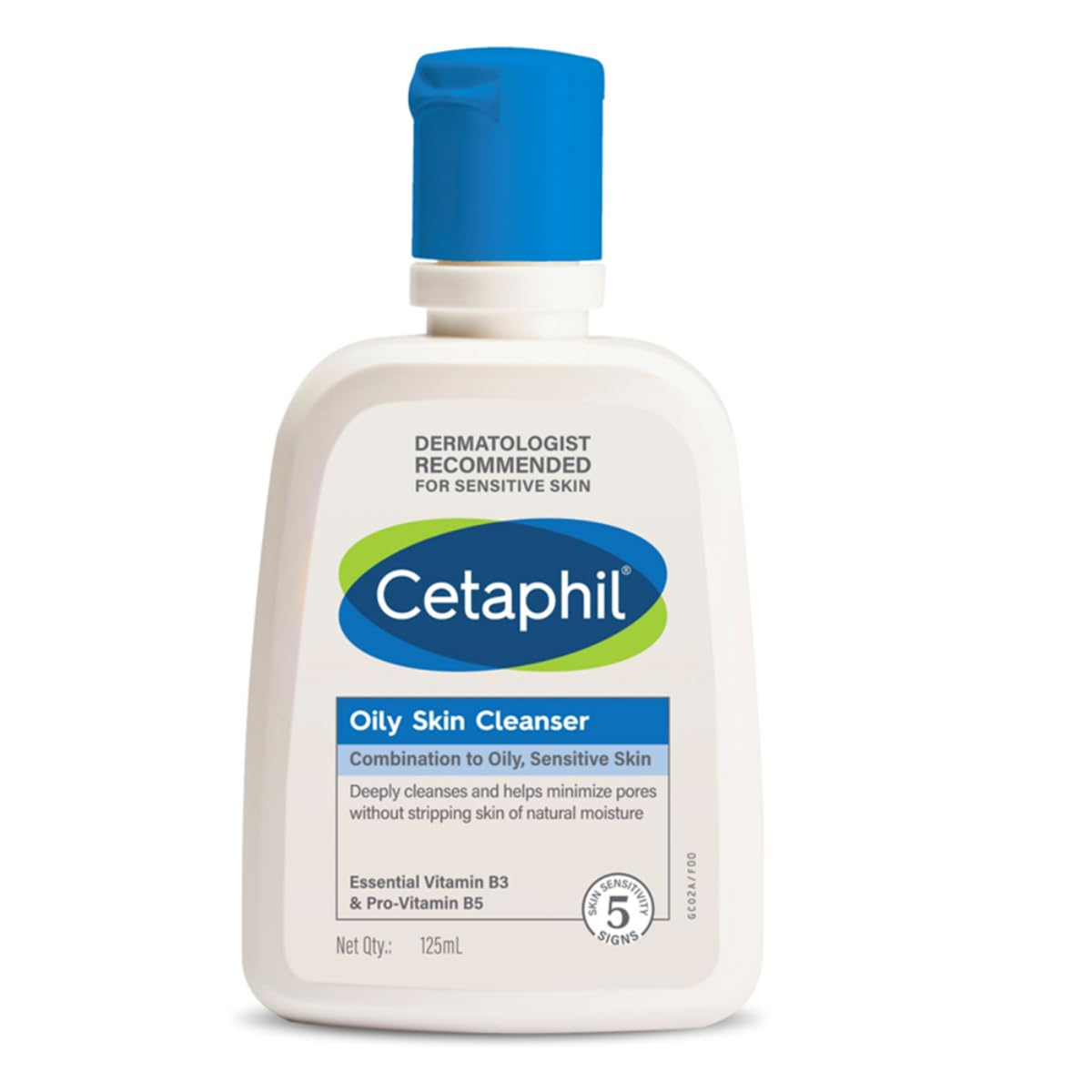 Cetaphil Oily Skin Cleanser, Daily Face Wash For Oily, Acne Prone Skin, Gentle Foaming, 125Ml