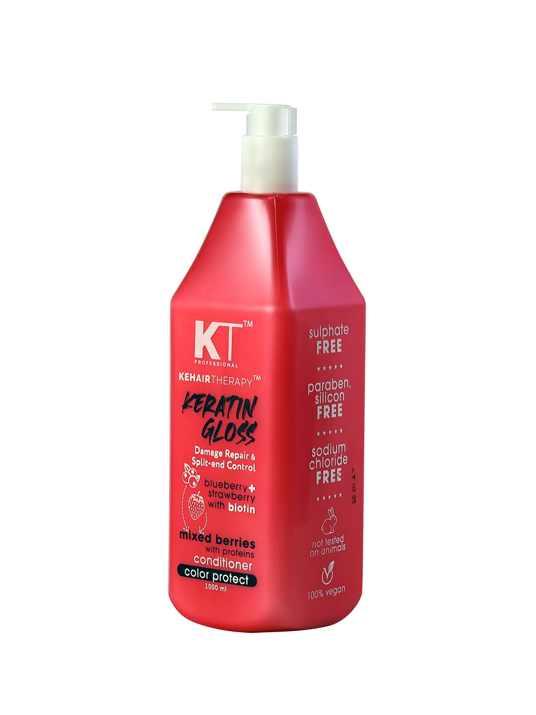 KEHAIRTHERAPY KT Professional Keratin Protein Gloss Damage Repair & Split End Control Conditioner 1000ml