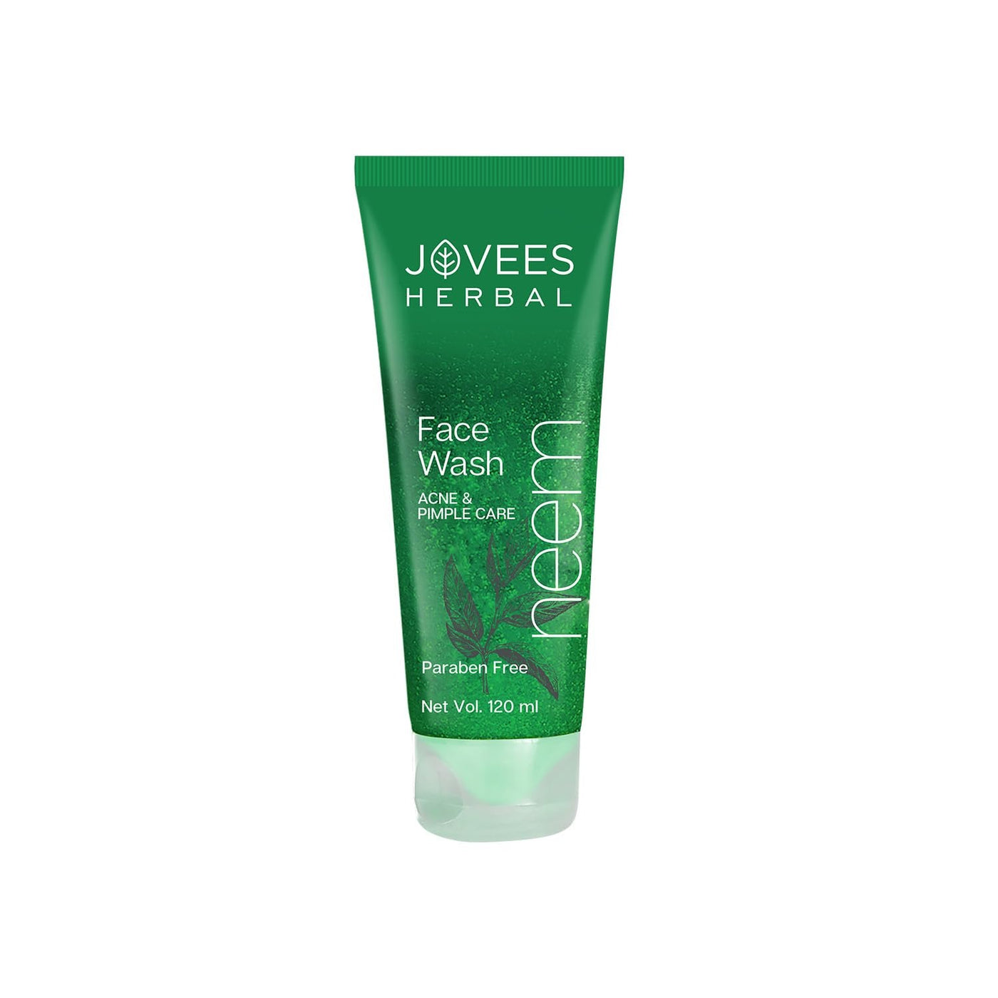 Jovees Herbal Neem Face Wash With Neem & Tea Tree Extracts | For Oily & Acne Prone Skin | 120 ML