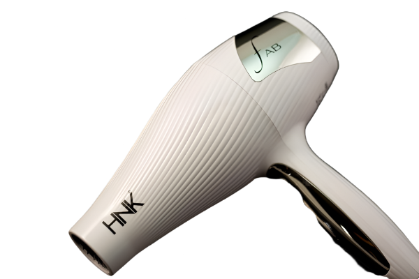 HNK FAB 2800W White Hair Dryer with Removable Metal Filter - Professional Salon-Quality Styling Tool for Fast Drying