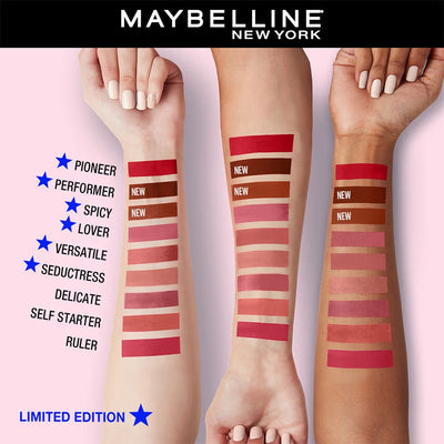 Maybelline Super Stay Matte Ink Liquid Lipstick - Top Shades (25-70-118)